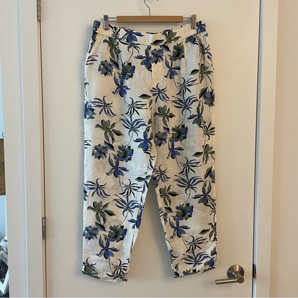 Linen floral pants - Picture 1 of 10